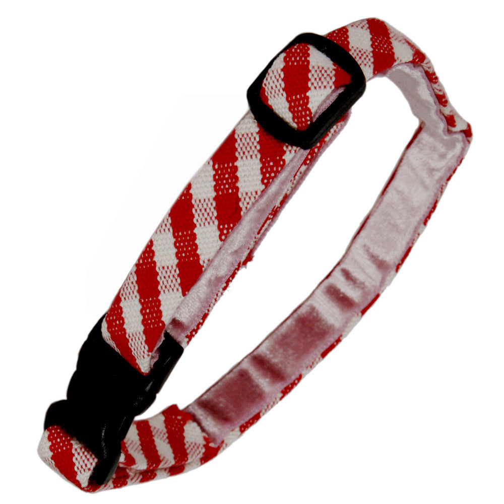 Creature Clothes Red Gingham Cat Collar - PurrfectlyYappy