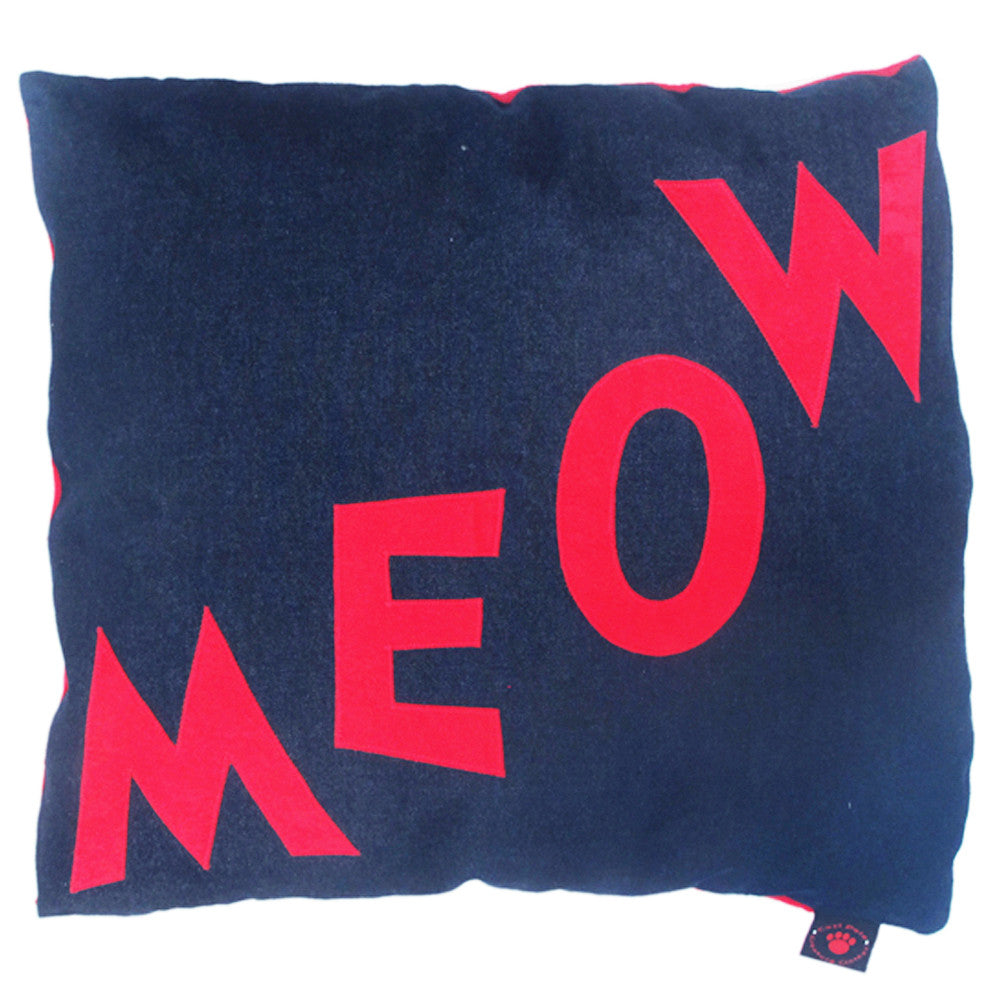 Creature Clothes Cat Nappa Meow Cat Bed in Denim - PurrfectlyYappy