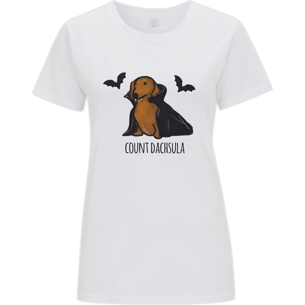 Women's Count Dachsula Dachshund Organic Cotton T-Shirt - PurrfectlyYappy
