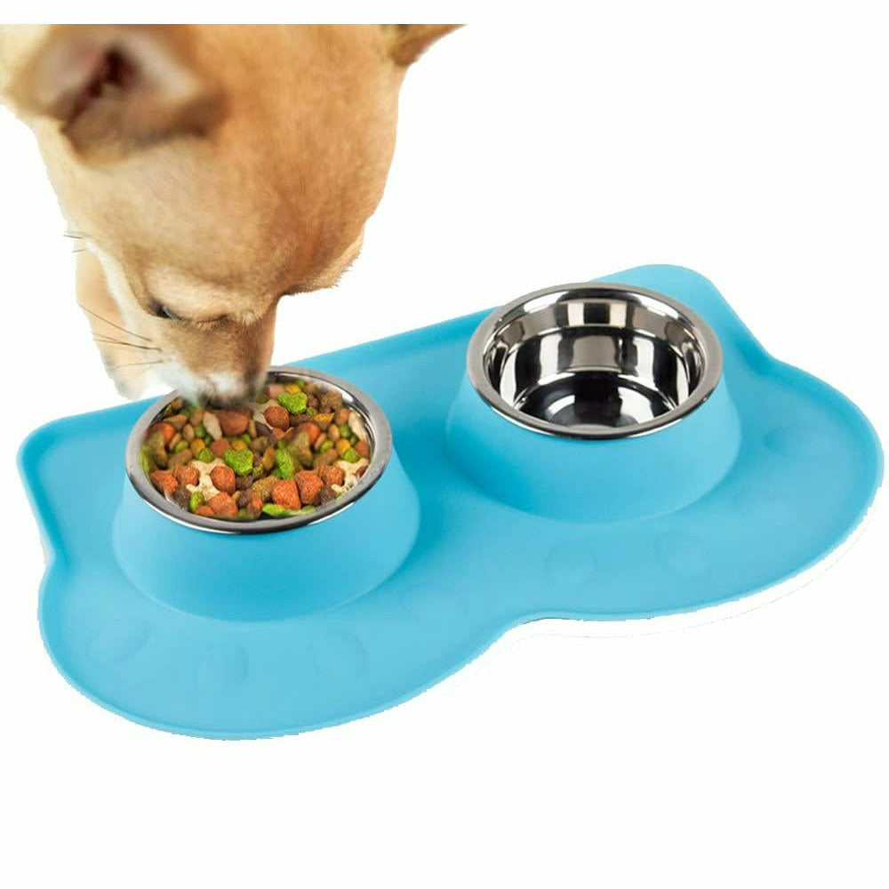 PAWISE Double Pet Feeder - Pawise - PurrfectlyYappy 