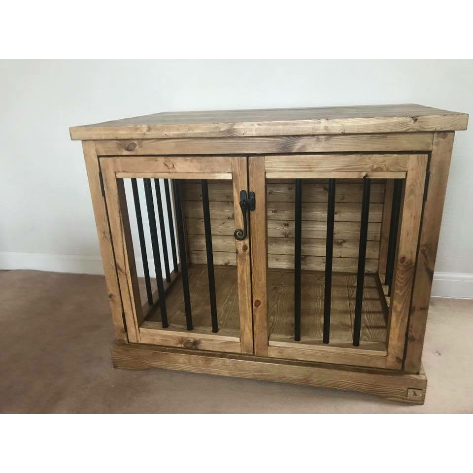 Handmade Wooden Dog Crate - PurrfectlyYappy