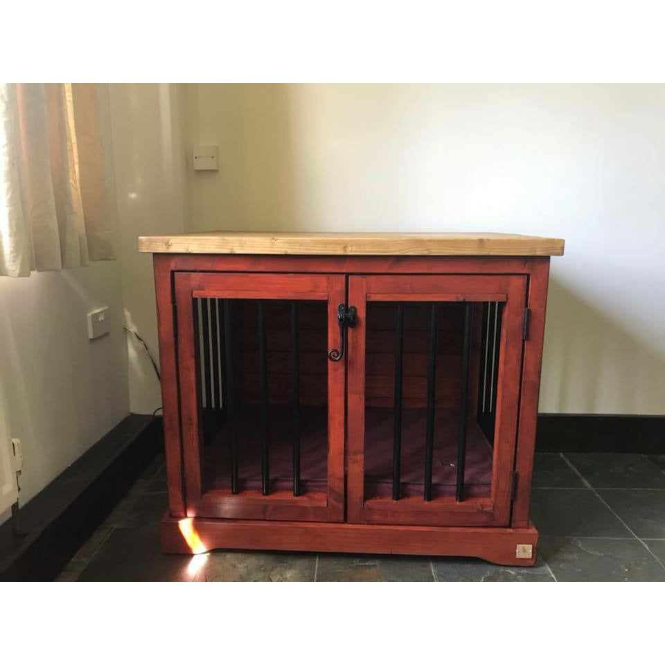 Handmade Wooden Dog Crate - PurrfectlyYappy
