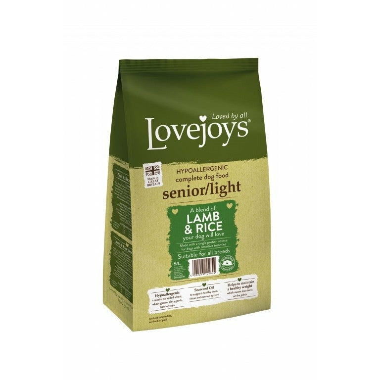Lovejoys Senior/Light Lamb & Rice Dry Dog Food - PurrfectlyYappy