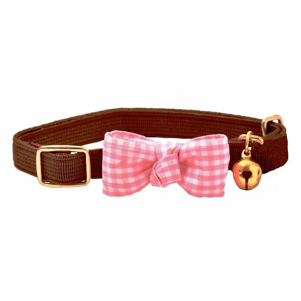CA&T Pink Gingham - Brown - CA&T - PurrfectlyYappy 