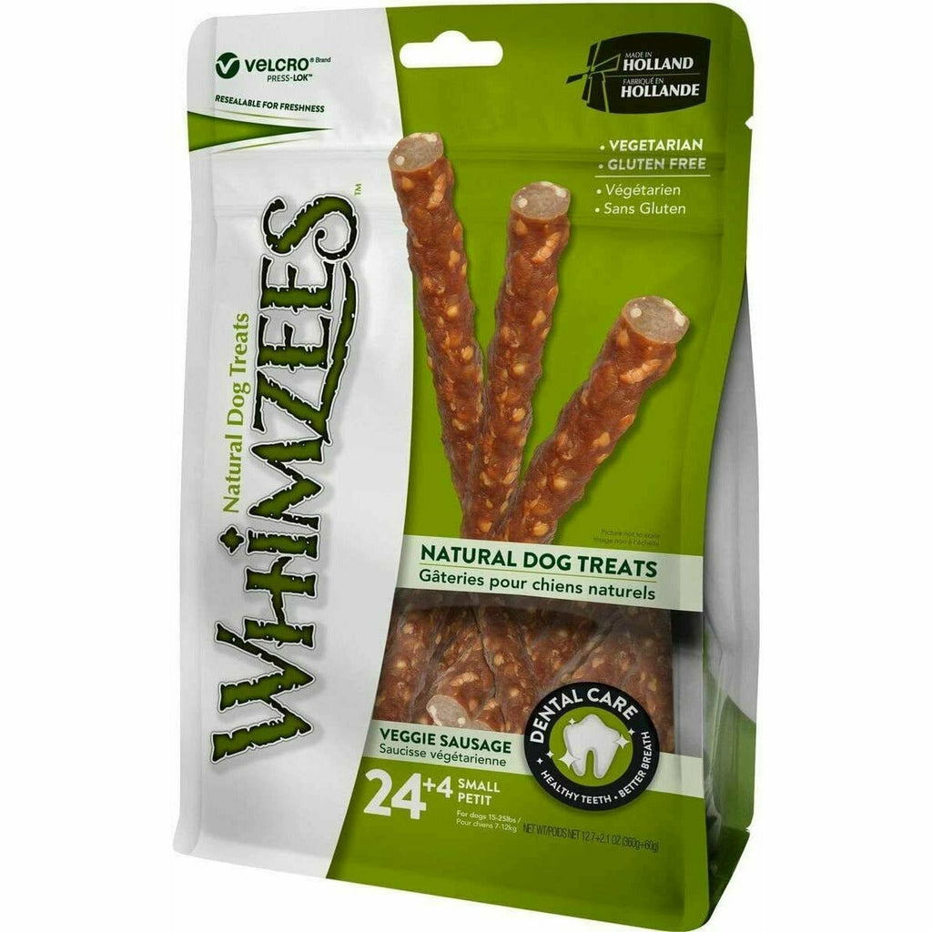 Whimzees Dental Veggie Sausage Small 28 Pack - Whimzees - PurrfectlyYappy 