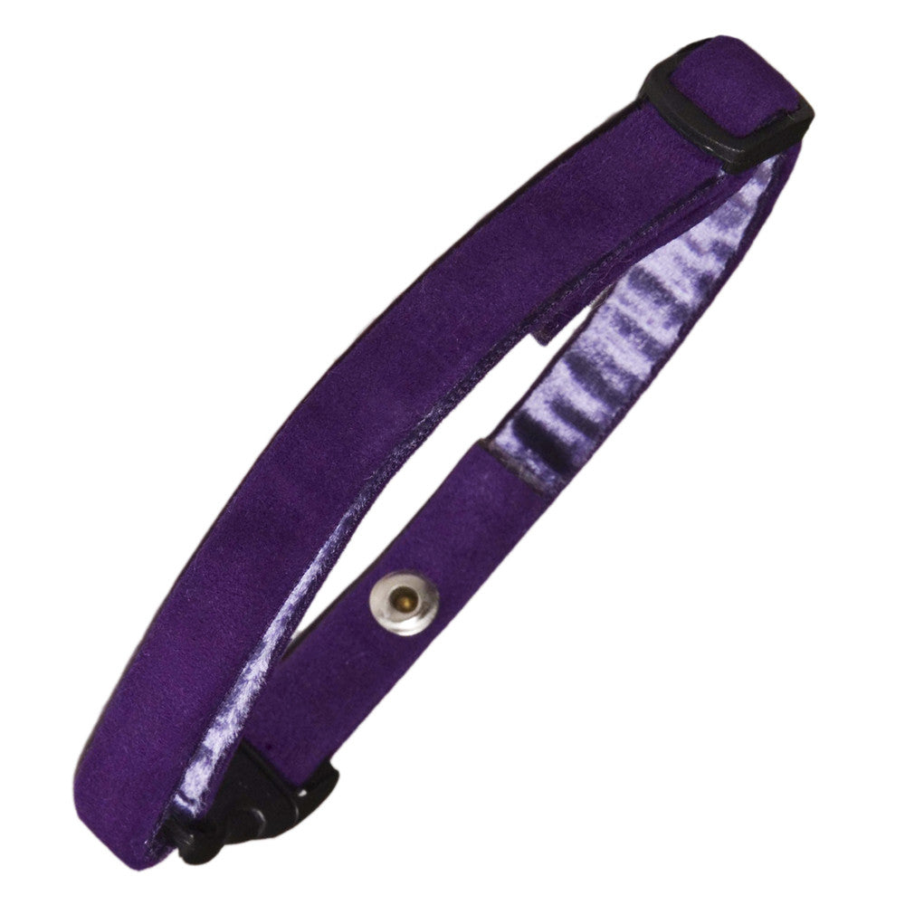 Creature Clothes Faux Suede Cat Collar in Purple - PurrfectlyYappy
